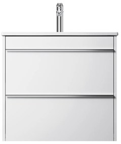 Skrinka s umývadlom 65 AM.PM Hit MTAFHX0652WG závesná, 2 zásuvky, lesklá biela