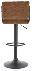 Barová stolička 109x46 cm čierna/hnedá