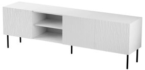 TV stolek Jungle 190 cm bílý/černý
