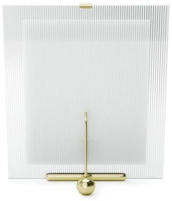 Sklenený stojací rámček v zlatej farbe 26x30,5 cm Flute – Umbra