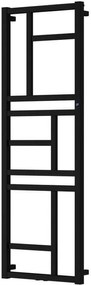 Instal Projekt Mondrian kúpeľňový radiátor dekoratívny 83.2x40 cm čierna MON-40/80D50C31