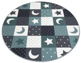 Detský koberec STARS - kruh Veľkosť: 200cm - kruh