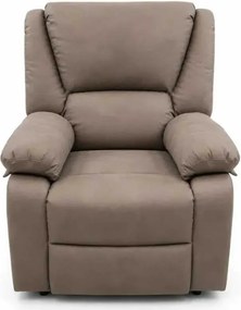 LuxuryForm DESIGN Televízne kreslo VELORA s polohovaním - Taupe