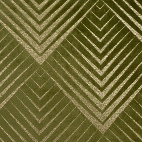 Dekorstudio Deka s geometrickým vzorom VICTORIA3 150x200cm - olivová Rozmer deky: 150x200cm