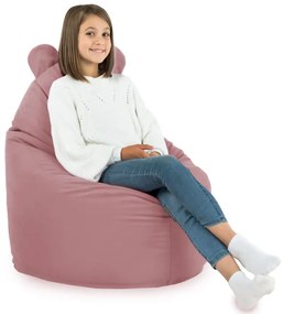 Kreslo pre deti Teddy pudrové