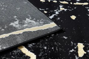 Koberec GLOSS 410A 86 mramor glamour - čierny / zlatý