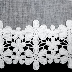 ZÁCLONA NA PÁSKE KAJA 350X155 CM CM BIELA