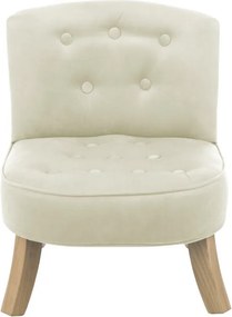 Detské kreslo ušiak béžová 17 cm Drevo