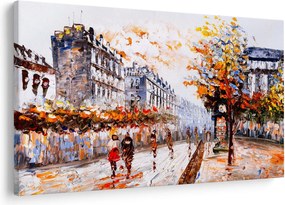 Obraz - Život v meste (90x60 cm)