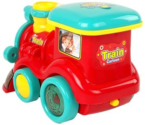 LEAN TOYS Bublifuk lokomotíva - červená