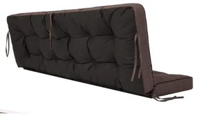 Vankúš na záhradnú hojdačku POLA 120 cm tmavohnedý ekolen