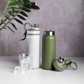 Fľaša z nehrdzavejúcej ocele 650 ml zelená matná - to Go - 596502