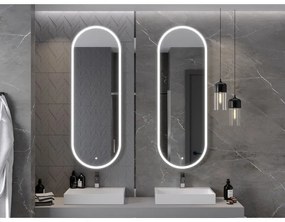 Mexen Bono, LED kúpeľňové zrkadlo s podsvietením 55 x 155 cm, 6000K, ochrana proti zahmlievaniu, 9816-055-155-611-00