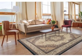 Svetlohnedý vlnený koberec 160x240 cm Charlotte – Agnella