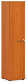 Úzka kancelárska skriňa PRIMO WOOD, 400 x 420 x 1781 mm, čerešňa