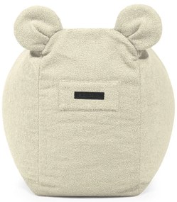 Svetlosivý detský sedací vak z textílie buklé Snug 130 Bear – SLOWDOWN
