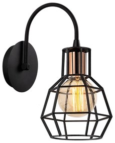 Nástenná lampa Kapadokya čierna