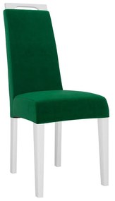 Jedálenská stolička JK79, Dostupné poťahy: Magic Velvet 2225, farebné prevedenie stoličky v dreve: biela