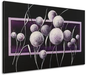 Gario Ručne maľovaný obraz Nočné púpavy Rozmery: 120 x 80 cm