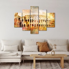 Obraz - Digitálna maľba, koloseum, Rím, Taliansko (150x105 cm)