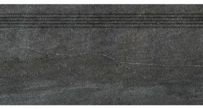 Schodovka Rako Quarzit čierna 40x80 cm mat DCP84739.1, 1 ks