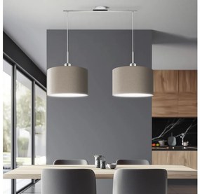 Eglo - LED  Luster na lanku TUNJA 2xE27/60W/230V taupe