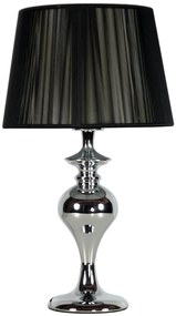 CLX Stolná lampička GENNARO, čierna