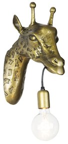 Inteligentné nástenné svietidlo mosadzné vrátane Wifi G95 - Animal Giraffe