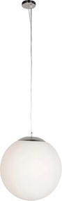 Inteligentné škandinávske závesné svietidlo strieborné s opálovým sklom 50 cm vrátane WiFi A60 - Ball 50