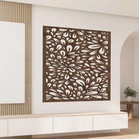 SENTOP | Moderný drevený vyrezávaný panel na stenu, kvetinová 3D dekorácia | SENTOP HDF0285