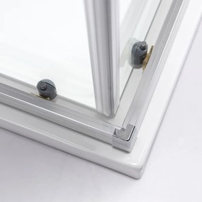 BPS-koupelny Štvorcový sprchový kút KZ93D 70x70 chróm/transparent - bez vaničky