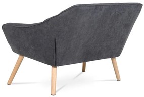 BONTEC Dvojmiestna pohovka, sivá, látka, AK-322 GREY2 Farba: Strieborná