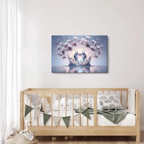 Obraz - Diamantové srdce (90x60 cm)