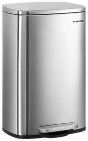 Nerezový odpadkový kôš Doro 50 l strieborný