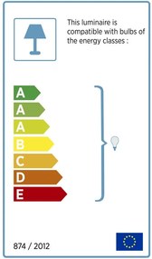 Stojacia lampa s hnedým tienidlom Aiden
