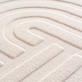 Ayyildiz, Kusový koberec Pompei 1611 cream, 80x150, biela, chodba / predsieň