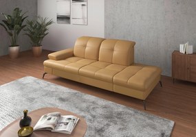 XXXLutz LEŇOŠKA, textil, koža, kari žltá Sit & More - Online Only obývacie izby - 00014401176V