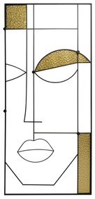 Art Boy Face nástenný vešiak zlatočierny 90x200 cm