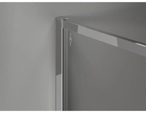 Mexen Kioto-F, sprchová zástena s rámom 115 x 202 cm, 8 mm číre sklo, chrómový profil, 800-115-104-01-00