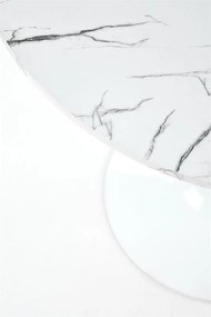 Jedálenský stôl Delbert (mramor biely). Vlastná spoľahlivá doprava až k Vám domov. 1048924
