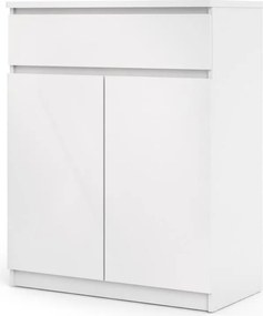 Komoda Simplicitous 234 80 cm biela lesklá