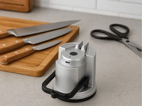 Elektrický ostrič nožov a nožníc s technológiou motorového brúsenia s USB nabíjaním - VERK