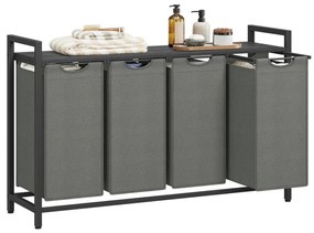 Kôš na bielizeň REX čierna/sivá