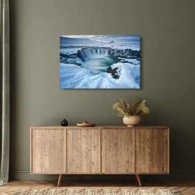 Obraz - Vodopád Bohov, Island (90x60 cm)