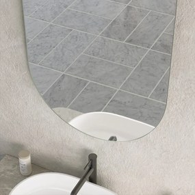 Erga Oval, oválne zrkadlo 60x100cm, ERG-V01-OVAL-6010-CL