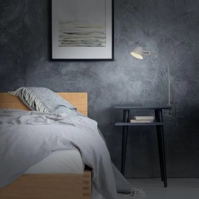 Brilo - Flexibilná stolná lampa s klipom 1xE27/10W/230V strieborná