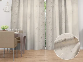 Biante Zamatový záves Isabela IBL-001 Gold Design krémový - šírka 270 cm 270x230 cm