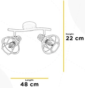 ONLI - Bodové svietidlo GINGER 2xE14/6W/230V