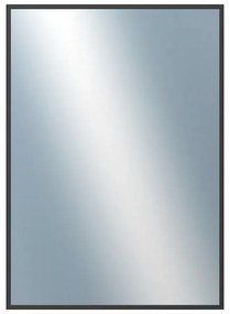 DANTIK - Zrkadlo v rámu, rozmer s rámom 50x70 cm z lišty Hliník čierna (7269021)
