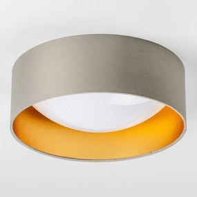 LED stropné svietidlo LED/12W/230V pr. 32 cm taupe/zlatá